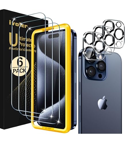smartect Vetro Temperato [2 + 2 Pezzi, Full Screen] compatibile con iPhone 14 Pro Max, Schermo + Fotocamera, incl. Cornice de Installazione, Clear Pellicola Protettiva HD Anti Graffio, Senza Bolle