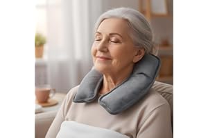 BullTek Borsa Acqua Calda Elettrica 450W Scaldacollo Riscaldabile 25x17cm – Sciarpa Termica Cervicale Ricaricabile, Sollievo Dolori, Termoterapia Rapida per Uomo Donna Anziani (GRIGIO)