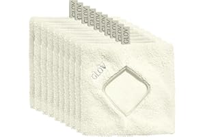 ‎GLOV Glov 10er Set Mikrofaser Gesichtsreinigungstücher Waschbar Hypoallergen Sanfte Reinigung für Alle Hauttypen Ideal für Unterwegs
