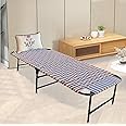 PS PARVESH SMART Easy Niwar Portable Iron Metal Painted Folding Bed For Sleeping With Heavy Metal Iron Bed Frame Single Cot Bed/Camp Bed/Guest Bed And Home And Hostel Multicolor (Size 36X72)