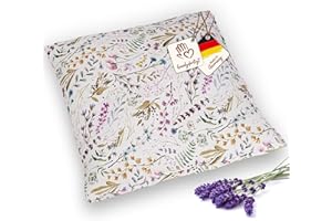 Navango® Cuscino Profumato alla Lavanda | Cuscino Rilassante con Fiori di Lavanda | Cuscino per Dormire Profumo di Lavanda | Fatto a Mano in Germania | ca.30x30cm | Aromaterapia per lo Stress
