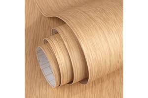 vgoltd Wooden Vinyl Wrap Self Adhesive Wallpaper Wood Effect Sticky Back Plastic Roll for Furniture Removable Peel and Stick Wallpaper Decorative Kitchen Contact Paper (Style 16, 60 x 100 cm)