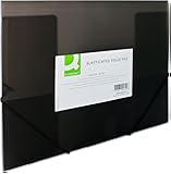 Q Connect A4 Elasticated Folio - Black