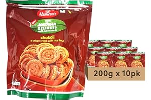 PICK N SAVE Haldirams Chakoli 200g, Indian Snacks & Savouries - Namkeen - (Pack of 10)