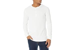 Amazon Essentials Koszula Mężczyźni Slim-fit Long-sleeve Waffle Henley (1 w zestawie)