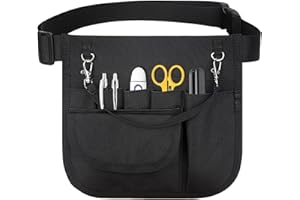 Aedcbaide Sac Banane d'infirmière, Sac de Rangement d'accessoires d'infirmière Multifonctionnel Durable avec Ceinture réglable, Organisateur d'outils de Taille Utilitaire pour stéthoscopes