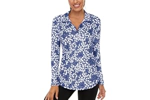 Akiooue Womens Long Sleeve UPF 50+ Running Tops 1/4 Zip Gym Sports Workout Cycling Golf Shirts