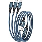 GIANAC Multi Cavo di Ricarica, [1.2M] 3 in 1 Multiplo con Micro USB Tipo C Lightning interfaccia, di Ricarica, per Google Pix