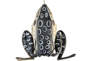 Lunkerhunt Lunker Frog - Leurre de pêche en eau douce au design réaliste, pèse 1,2 oz 5,7 cm de long