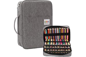 JAKAGO Estuche de Gran Capacidad para 304 Lápices de Colores, Impermeable, Organizador de Papelería para Colorear, Pinceles de Pintura, Fineliners, Rotuladores, Regalo para Estudiantes de Arte