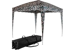 INSTENT Pavillon 3 x 3 m Basic wasserdicht UV Schutz 50+, Woodland