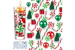 OneNine Lot de 6138 perles d'eau transparentes pour vase de Noël - Boules de Noël en plastique - Vase de Noël - Pour Noël, famille, table, fête