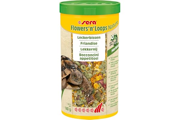 Sera Flowers'n'Loops Alimentation pour Reptile/Amphibien 1000 ML