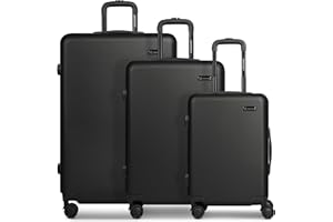 Smartbox Hartschalen Koffer-Set 3-teilig für Damen & Herren | leichte & stabile Reise-Trolleys aus hochwertigem & robustem ABS-Material | 4-Doppelrollen & Zahlenschloss (Edition 05)