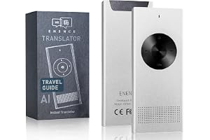 Enence direktöversättare, offline översättare, live översättare | Bluetooth-parning med app, 19 språk offline, online, konferens- och textläge