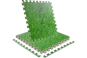 Takezuaa Foam Exercise Mats,60cm x 60cm Large Gym Flooring Mat,Interlocking Puzzle EVA Floor Tiles,Non-Slip Soft Cushion Floor Protector Home Workout Mat,Fitness Training Equipment