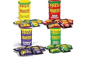 HEZVIC Toxic Waste Mix 4 Pack Bundle - Tubs with Variety of Flavours - Fruit Flavour Sweet - Summer Treats or Party