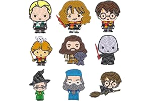 VIYAAN Kits de pegatinas de pintura de diamantes, 9 Piezas Niños Diamond Stickers Kits, 5D Diamond Painting Pegatinas Kits para Niños, Pintura de Diamantes Para Niños y Adultos Regalo de Cumpleaños