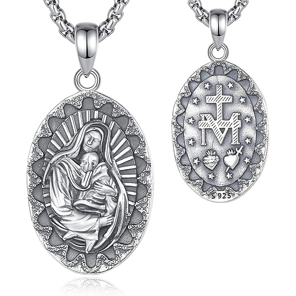 Collar Con Colgante En Forma De Cruz Ortodoxa Con La Virgen | Cuotas