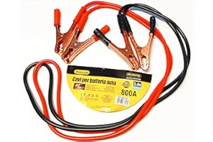 Herran Cavi per Batteria Auto 800AMP, Cavi di Avviamento per Batteria, Cavi di Collegamento 2,4metri (Cavi 2,4 Metri)