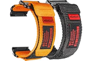 TORBOLLO Nylonowy pasek do zegarka Garmin, sportowy pasek do zegarka Fenix/ Forerunner/ Approach/ MARQ/ Quatix/ D2, wytrzymały pasek zastępczy dla mężczyzn