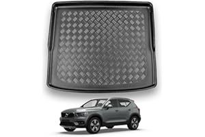 NOMAD Volvo XC40 (2018+) Boot Liner [Hybrid Models] Tailored Fit Car Floor Mat Protector Non Slip Waterproof Raised Edges Compatible Custom Fit Accessory Black Dog & Pet Friendly