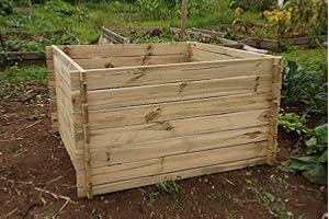 LACEWING Primrose 893L Easy Load Slatted Composter Wooden Pressure Treated Compost Bin 113cm x 113cm