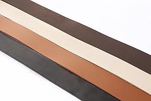 ‎ESNADO Lederband, Lederriemen Flach 20 x 2 mm. Braun 1 Meter