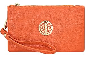 FASHION CHOICE Small Clutch Bags with Wristlet and Long Adjustable Strap - Packaged With FREE Elegant Tiana Marie Dust bag