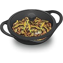 Buy Hawkins Futura Cast Iron Frying Pan, 24 Cm Diameter, Cast Iron