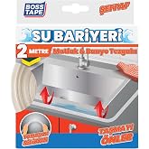 Boss Tape Tezgah Bariyer Bandı 2 mt Şeffaf