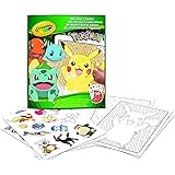 CRAYOLA Album da colorare con sticker Pokemon, 32 pagine divertenti e 4 fogli di adesivi inclusi