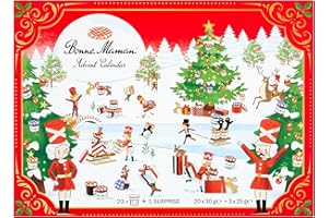 Bonne Maman Limited Edition Spreads Advent Calendar, Exclusive Flavours for This Festive Season (x23 Mini Jars, & x1 Gift)