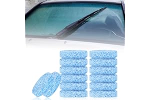Lot de 120 Rondelles Effervescentes pour Voiture, Nettoyant Pare-Brise Voiture Auto Comprimé Effervescent, Pastilles de Nettoyage Concentrées Verre pour Pare-brise de Voiture