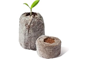 Elixir Gardens ® 50 x Jiffy 7C Peat Free Coir Plug Propagation Pellets | 30mm x 38mm