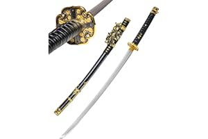 ‎57 SPECIAL REPLICAS Katana Schwert Echt Scharf zum Training Samurai Schwert Stahl für Erwachsene - Ninja Katana Metall - 18 Jahre Erforderlich
