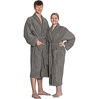 ZOLLNER Bademantel lang - hautfreundlich und super saugstark - Unisex - Baumwolle - Größe XS-6XL - waschbar bis 95°C - Hotelq
