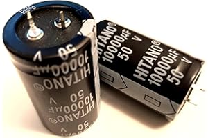 SNS COMPONENTS SNS 10000uF 50V 105C Electrolytic Snap In Capacitor Hitano Pack of 4