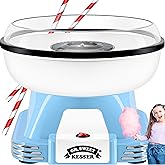 KESSER® Zuckerwattemaschine Set für Dein zuhause - Mit 30x Zuckerwatte Stäbchen & Messlöffel - Retro Cotton Candy Maschine - 