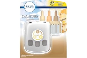 Febreze 3Volution Désodorisant Électrique 20ml, Élimination Et Prévention Des Odeurs, Fleur de Vanille