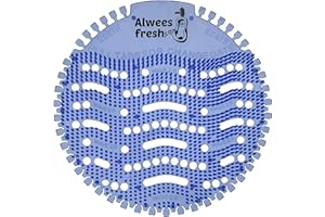 Alwees Fresh - Protector para orinal & desodorizador - Fragancia Verano Azul (10 unidades) - Neutralizador de olores y salpicaduras - Se adapta a todo tipo de Urinales