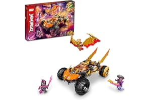 LEGO NINJAGO Cole's Dragon Cruiser Auto Spielzeug, 71769 Ninja Spielzeug mit Golden Kai, Cole and Snake Krieger Minifigures, Geschenke für Kinder, Jungen & Mädchen