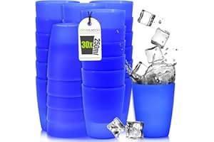 idea-station Neo Bicchieri Plastica 30 x 250 ml - blu - Bicchiere Bambini infrangibile - riutilizzabile Set Bicchieri Acqua - ideale per compleanno e campeggio
