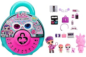 L.O.L. Surprise! Eye Spy Series Ultimate Unboxing - Comprend 3 poupées Exclusives, Un Emballage avec Cadenas géant, Plus de 40 Surprises à révéler.