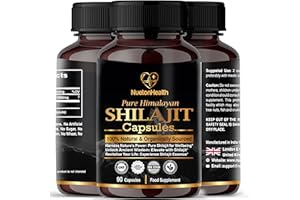 Organic Shilajit Capsules | Gold Grade 90 Vegan Capsules | 100% Pure and Natural Himalayan Shilajit Capsules for Men and Women by NuetonHealth UK
