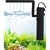 Filter for Aquarium 60L Flow 300L/H 4W with Activated Carbon Internal Filter Aquarium Filter for Fish Tanks Water Turtle Filt