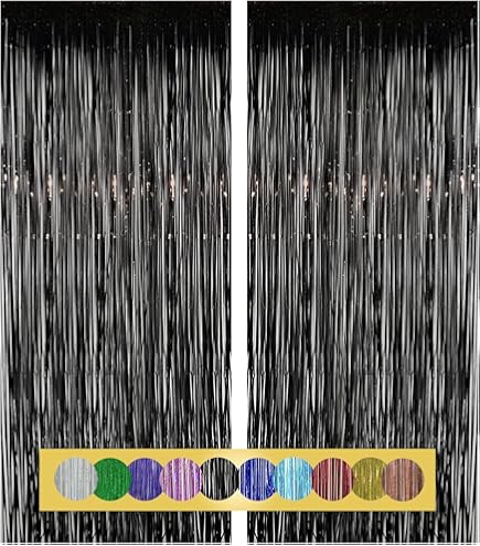 Tende A Lamelle Glitterate - 5 Pezzi Per Feste E Decorazioni Invernali - Foto 3