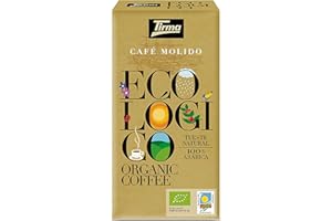‎TIRMA Tirma Bio gemahlene Mischung Kaffee 100% Arabica Reichhaltiger Geschmack und Aroma Reich an Antioxidantien für Cafetière French Press Filter Pour Over Tropfer Moka Pot Aeropress 250g