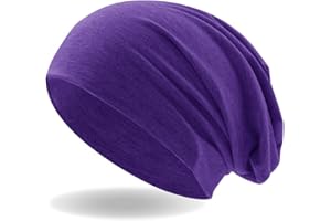 Hatstar® | Klassische Damen Beanie Mütze | Herren Jersey Longbeanie | Unisex | Elastisch, leicht und weich