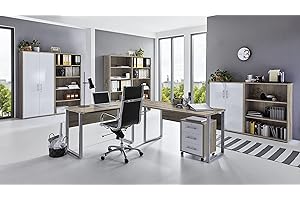 BMG MÖBEL Set completo di mobili da ufficio per studio Office Edition (set 7)
